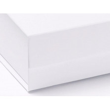 Pudełko ozdobne z logo białe małe 11cm x 11,5cm x 5cm