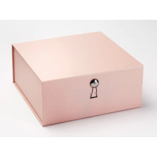 Pudełko ozdobne z logo rosegold XXL 35cm x 35cm 15cm z wstążką