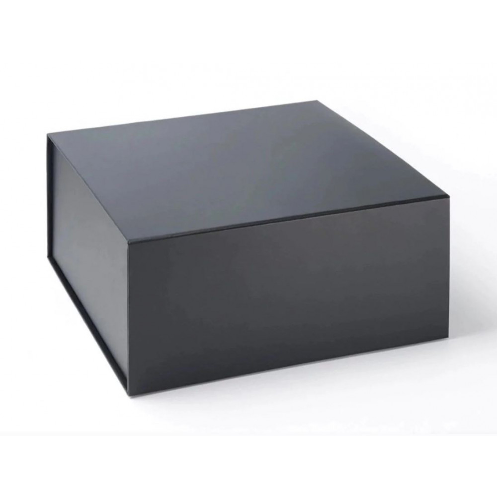 Pudełko ozdobne z logo czarne XXL 35cm x 35cm 15cm